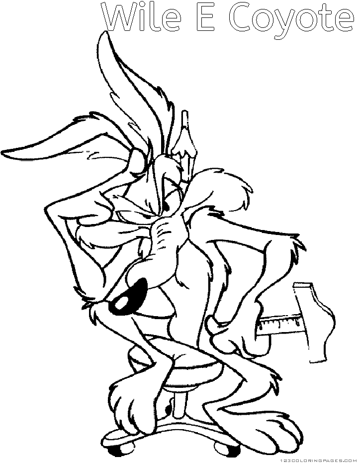 Coloring page: Road Runner and Wile E. Coyote (Cartoons) #47304 - Free Printable Coloring Pages