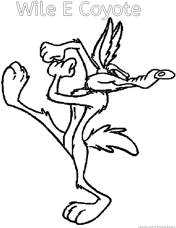 Coloring page: Road Runner and Wile E. Coyote (Cartoons) #47305 - Free Printable Coloring Pages