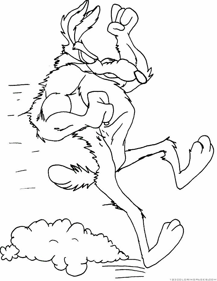 Coloring page: Road Runner and Wile E. Coyote (Cartoons) #47311 - Free Printable Coloring Pages
