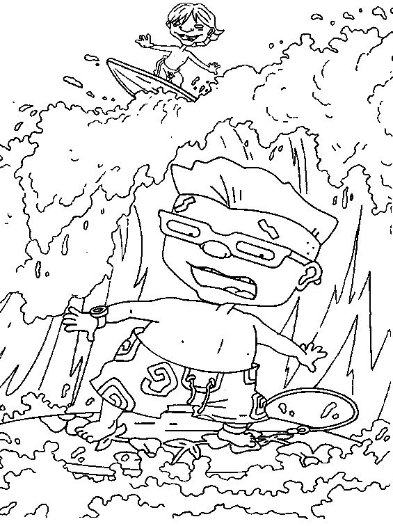 Coloring page: Rocket Power (Cartoons) #52237 - Free Printable Coloring Pages