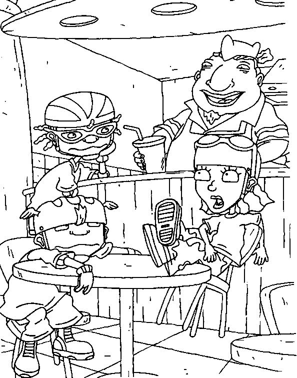 Coloring page: Rocket Power (Cartoons) #52239 - Free Printable Coloring Pages