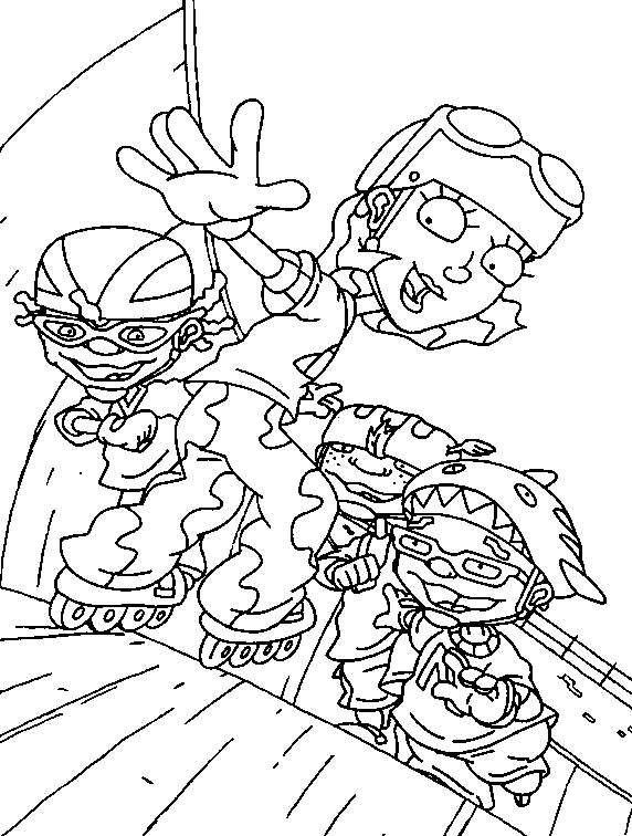 Coloring page: Rocket Power (Cartoons) #52244 - Free Printable Coloring Pages