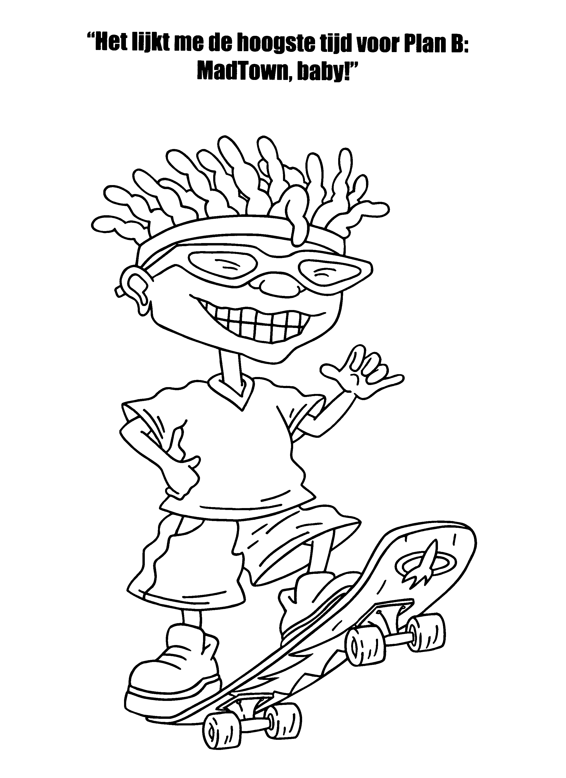 Coloring page: Rocket Power (Cartoons) #52249 - Free Printable Coloring Pages