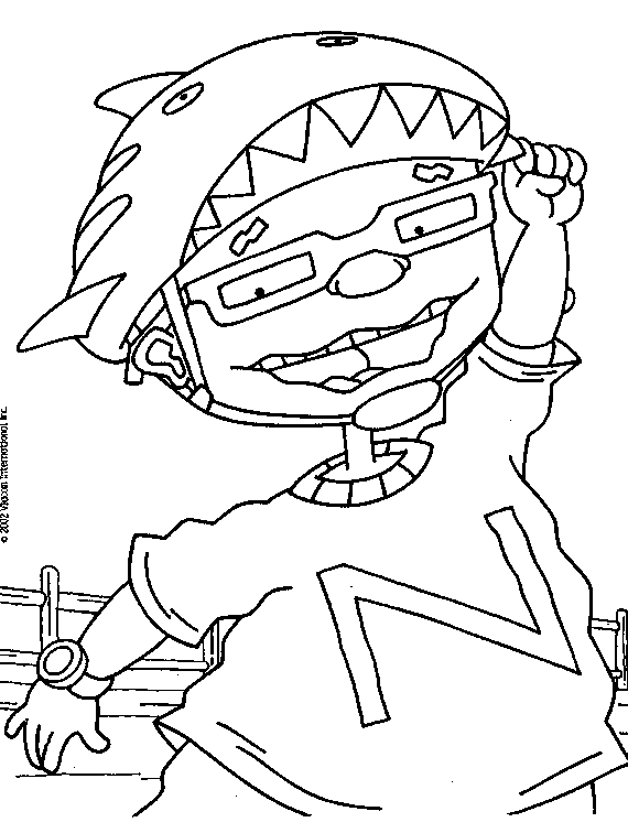Coloring page: Rocket Power (Cartoons) #52250 - Free Printable Coloring Pages