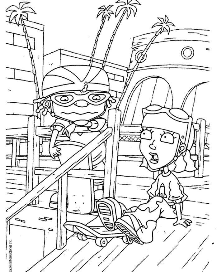Coloring page: Rocket Power (Cartoons) #52255 - Free Printable Coloring Pages
