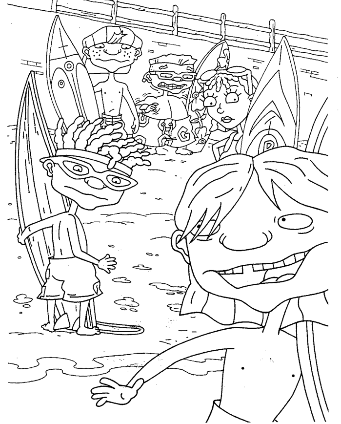 Coloring page: Rocket Power (Cartoons) #52256 - Free Printable Coloring Pages