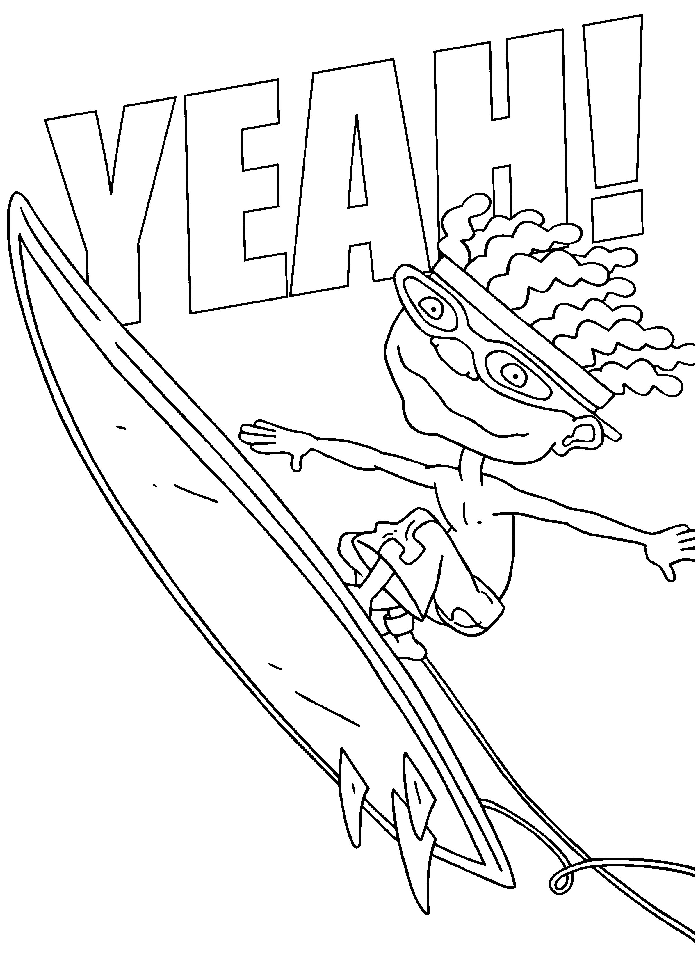 Coloring page: Rocket Power (Cartoons) #52585 - Free Printable Coloring Pages