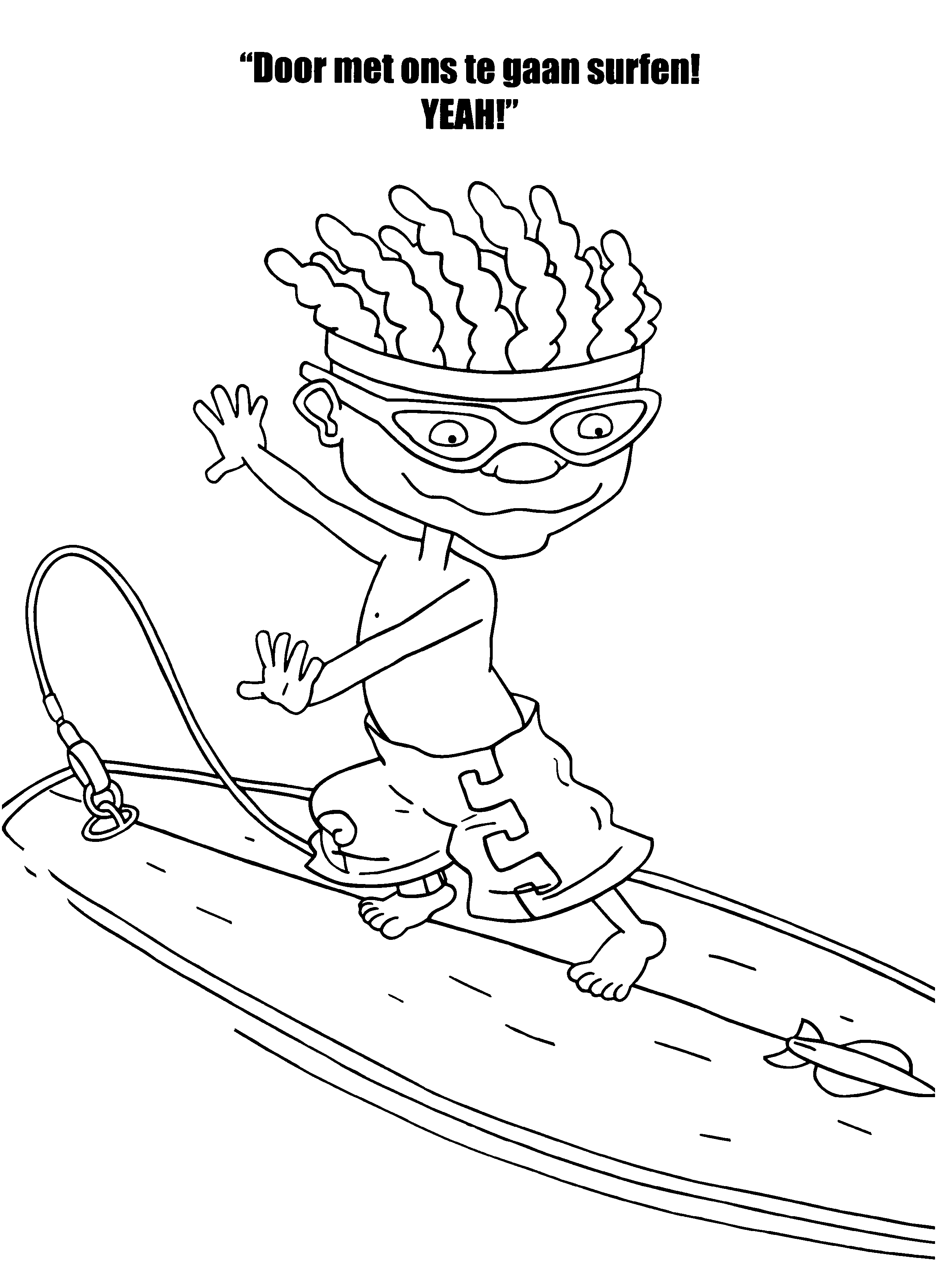 Coloring page: Rocket Power (Cartoons) #52597 - Free Printable Coloring Pages