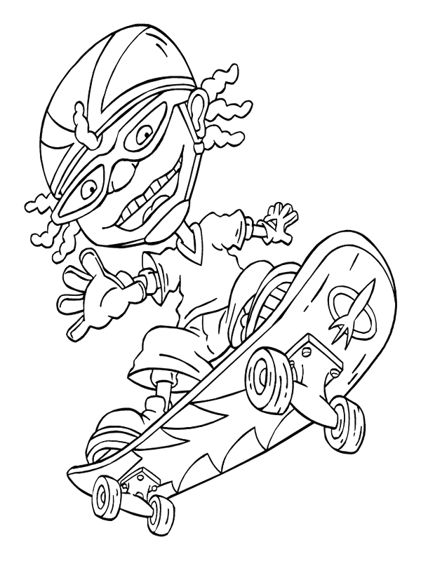 Coloring page: Rocket Power (Cartoons) #52607 - Free Printable Coloring Pages