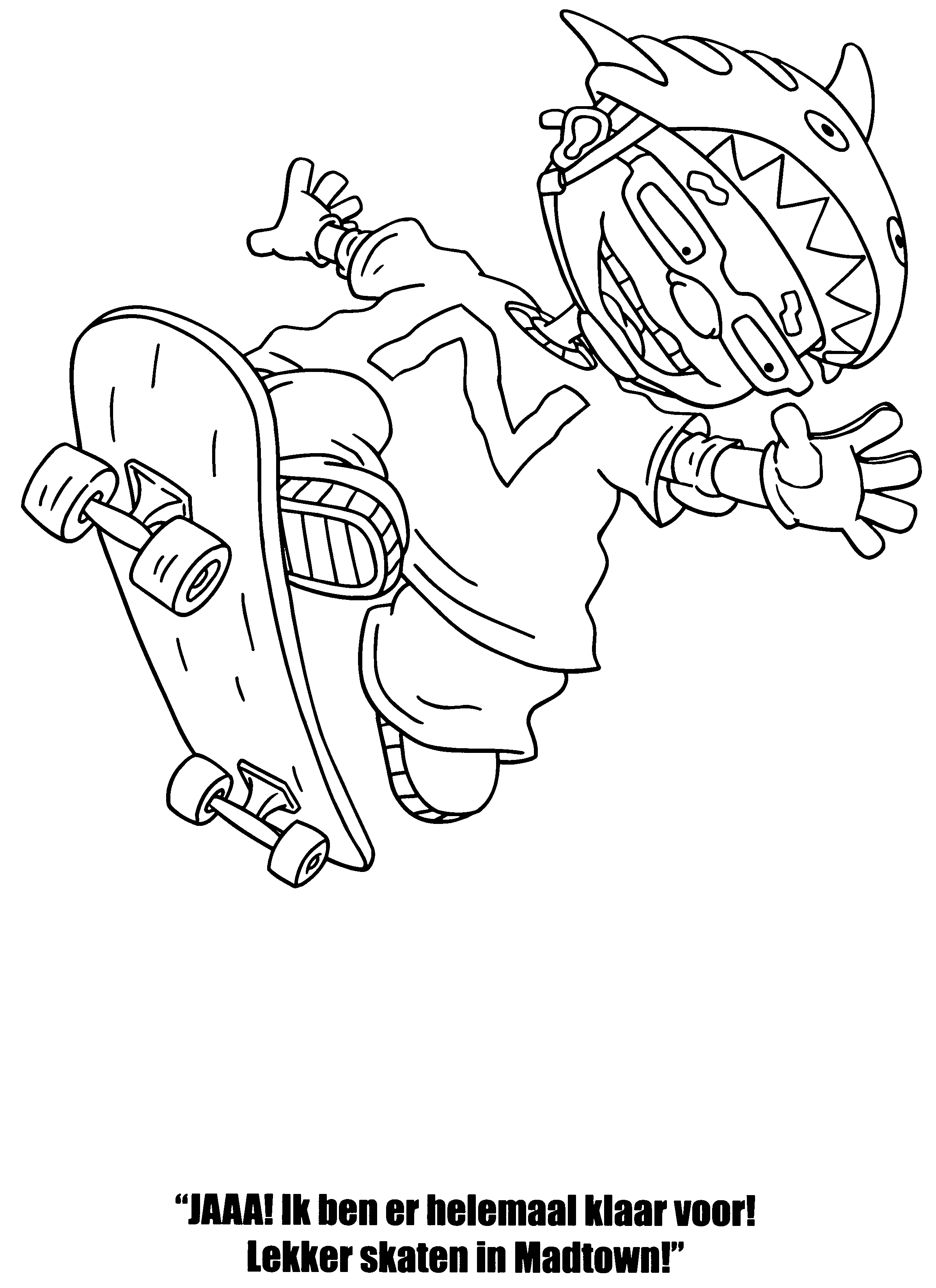 Coloring page: Rocket Power (Cartoons) #52608 - Free Printable Coloring Pages