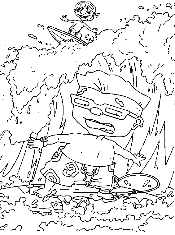 Coloring page: Rocket Power (Cartoons) #52615 - Free Printable Coloring Pages