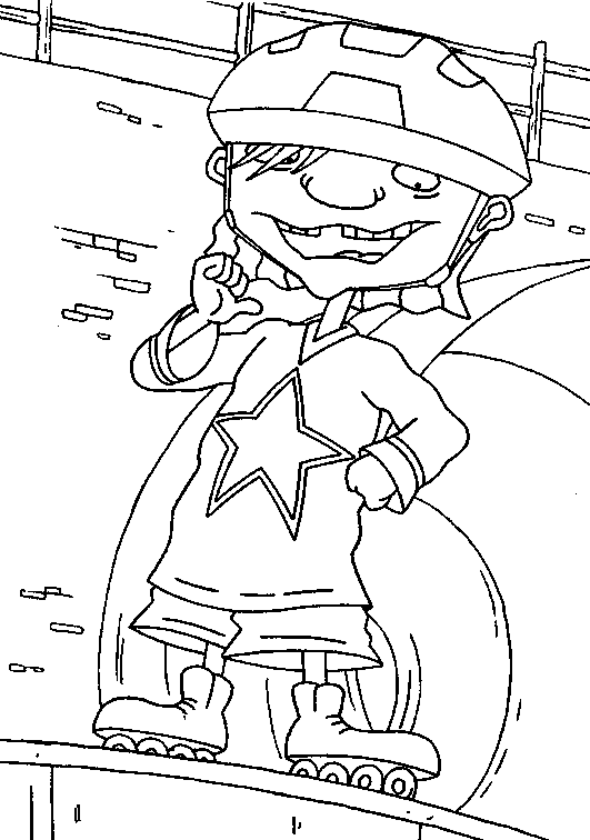 Coloring page: Rocket Power (Cartoons) #52631 - Free Printable Coloring Pages