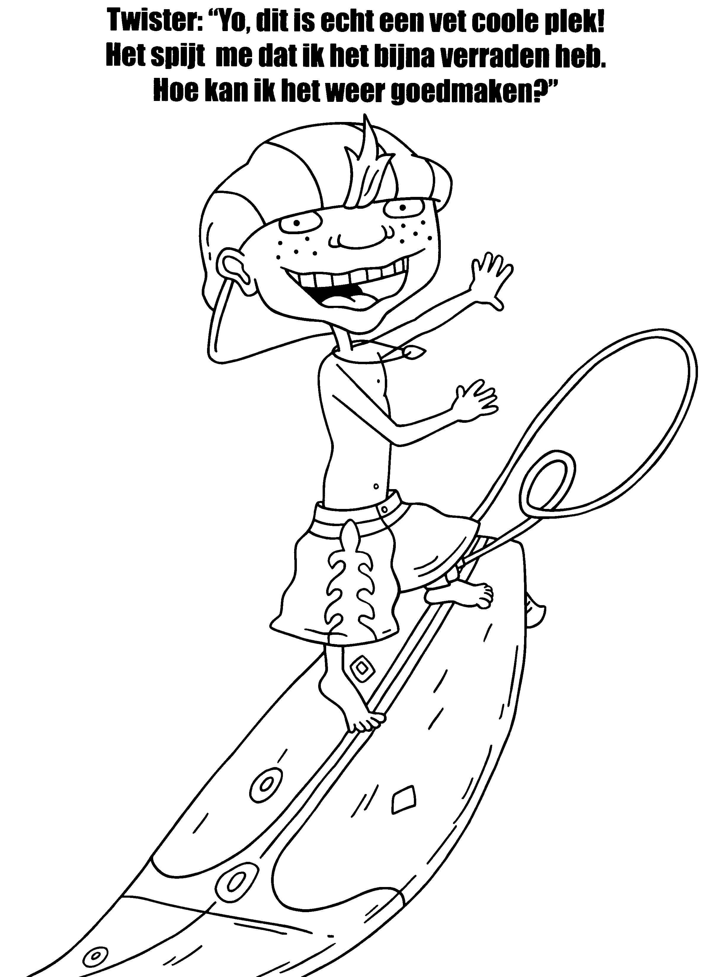 Coloring page: Rocket Power (Cartoons) #52637 - Free Printable Coloring Pages