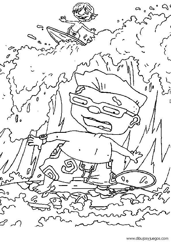Coloring page: Rocket Power (Cartoons) #52685 - Free Printable Coloring Pages