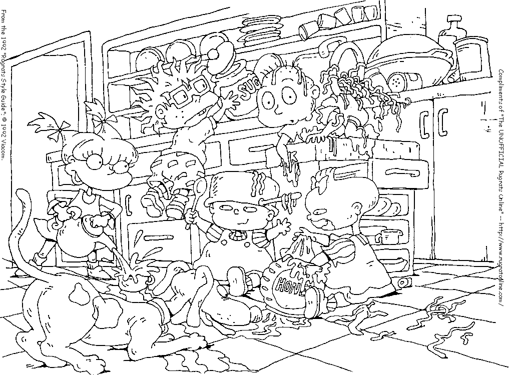 Coloring page: Rugrats (Cartoons) #52882 - Free Printable Coloring Pages