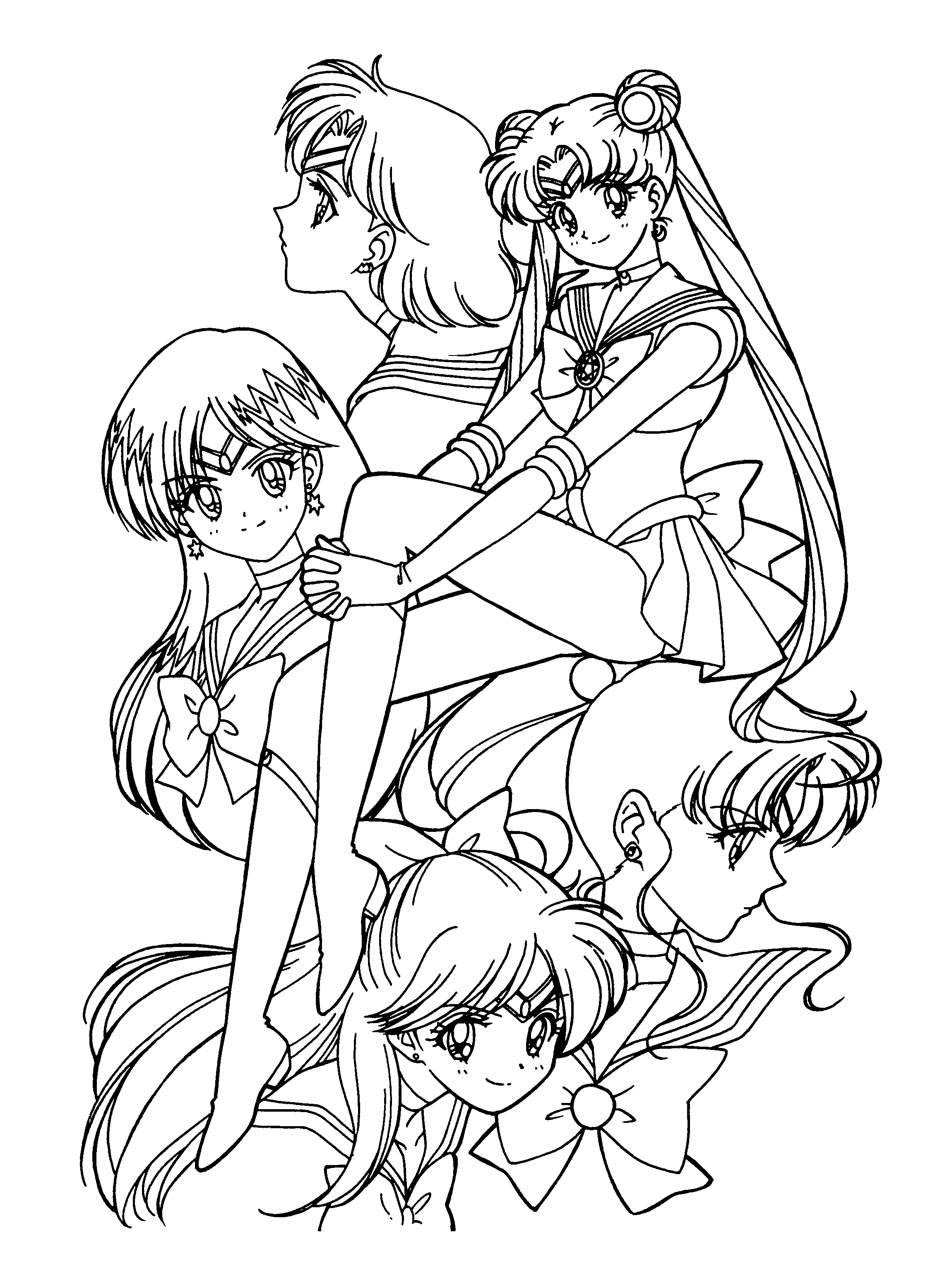 Coloring page: Sailor Moon (Cartoons) #50230 - Free Printable Coloring Pages