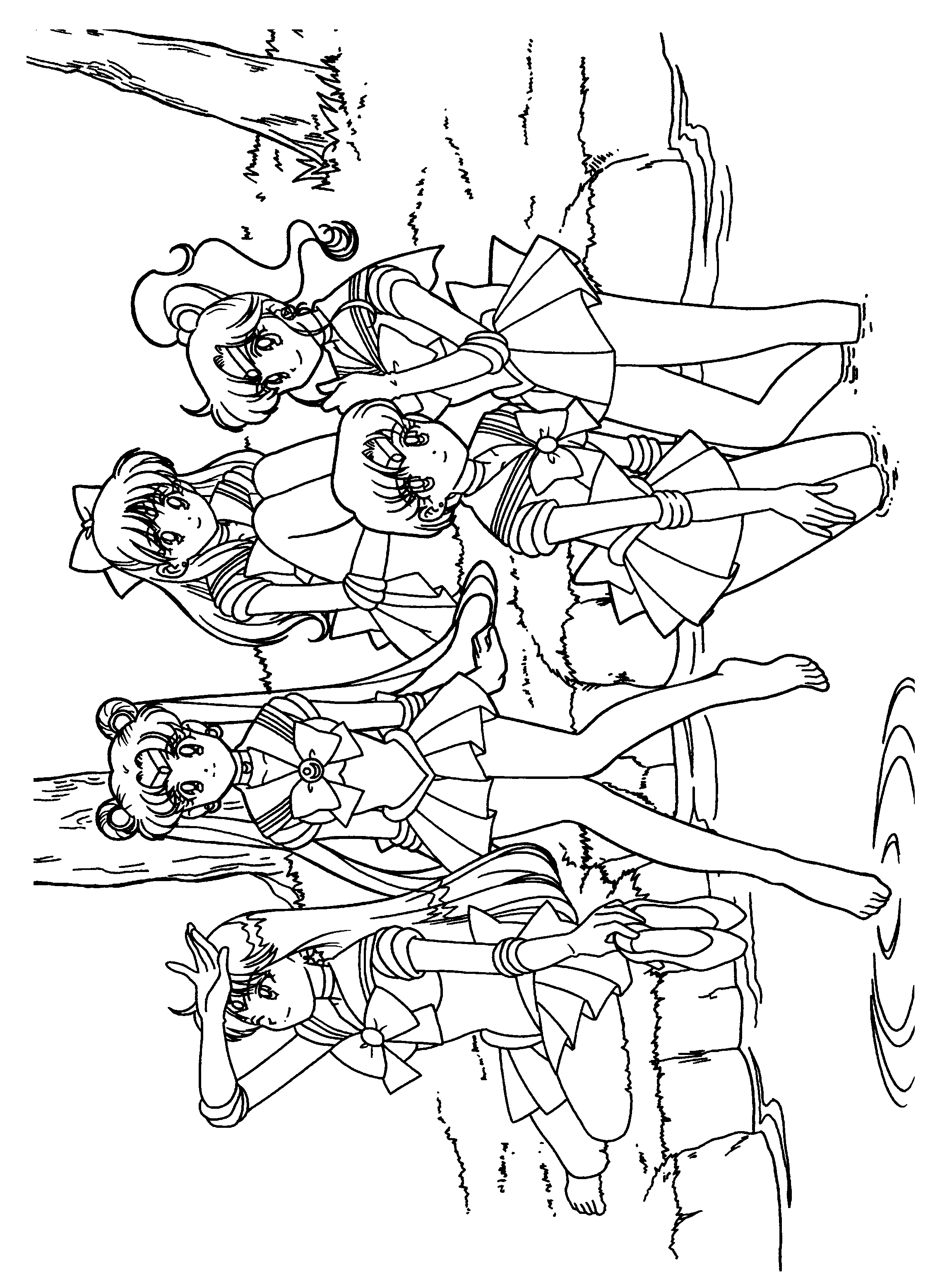 Coloring page: Sailor Moon (Cartoons) #50239 - Free Printable Coloring Pages