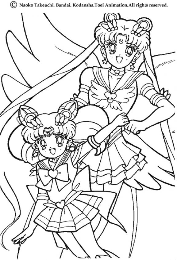 Coloring page: Sailor Moon (Cartoons) #50244 - Free Printable Coloring Pages