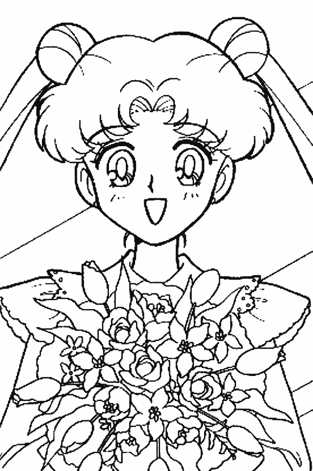 Coloring page: Sailor Moon (Cartoons) #50250 - Free Printable Coloring Pages