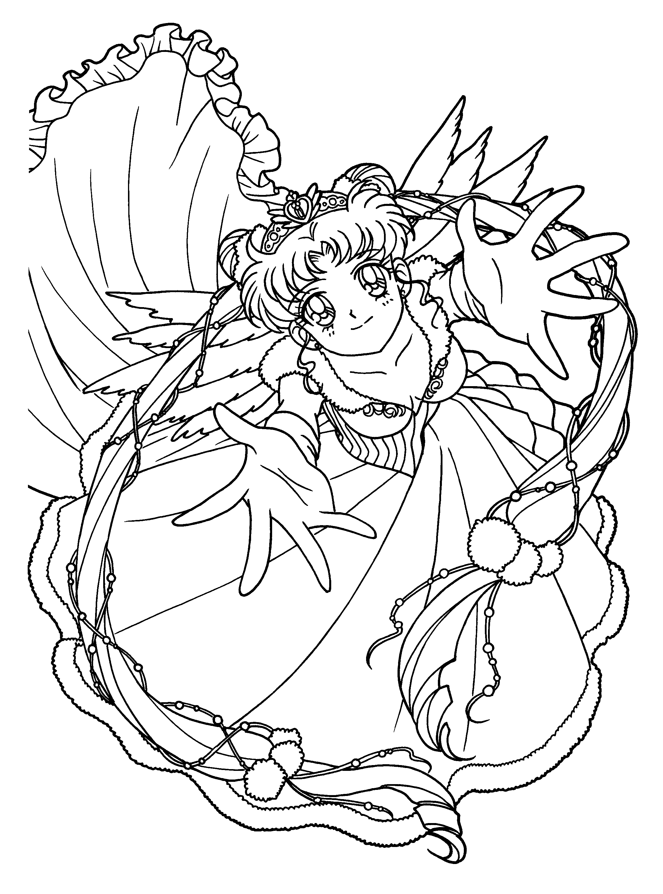 Coloring page: Sailor Moon (Cartoons) #50259 - Free Printable Coloring Pages