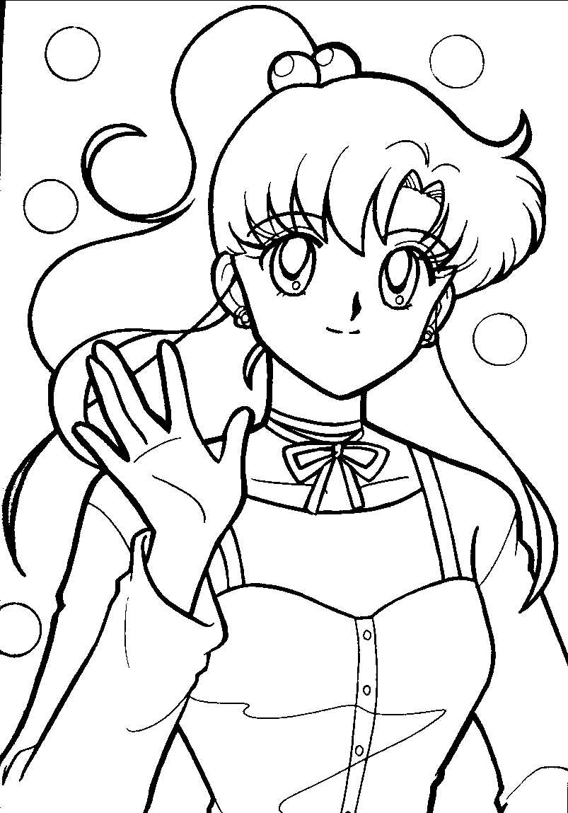 Coloring page: Sailor Moon (Cartoons) #50265 - Free Printable Coloring Pages