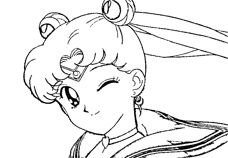 Coloring page: Sailor Moon (Cartoons) #50266 - Free Printable Coloring Pages