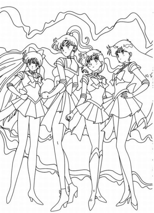Coloring page: Sailor Moon (Cartoons) #50272 - Free Printable Coloring Pages