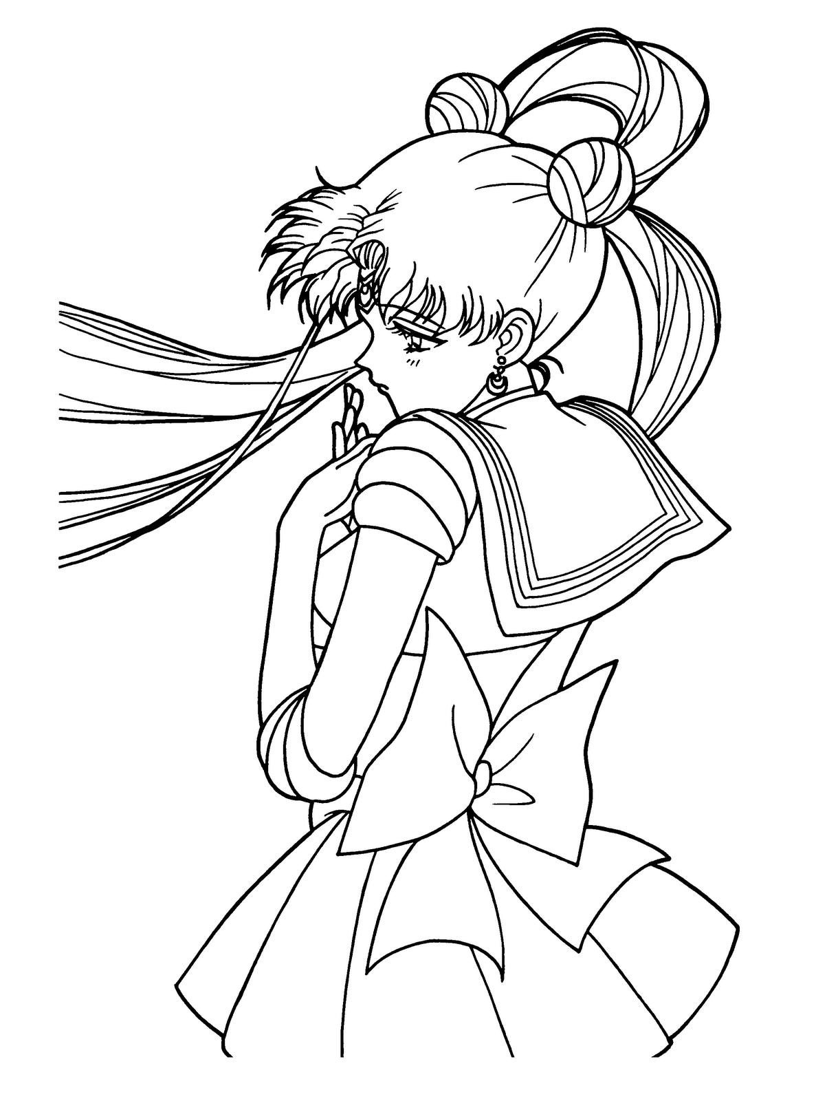 Coloring page: Sailor Moon (Cartoons) #50274 - Free Printable Coloring Pages