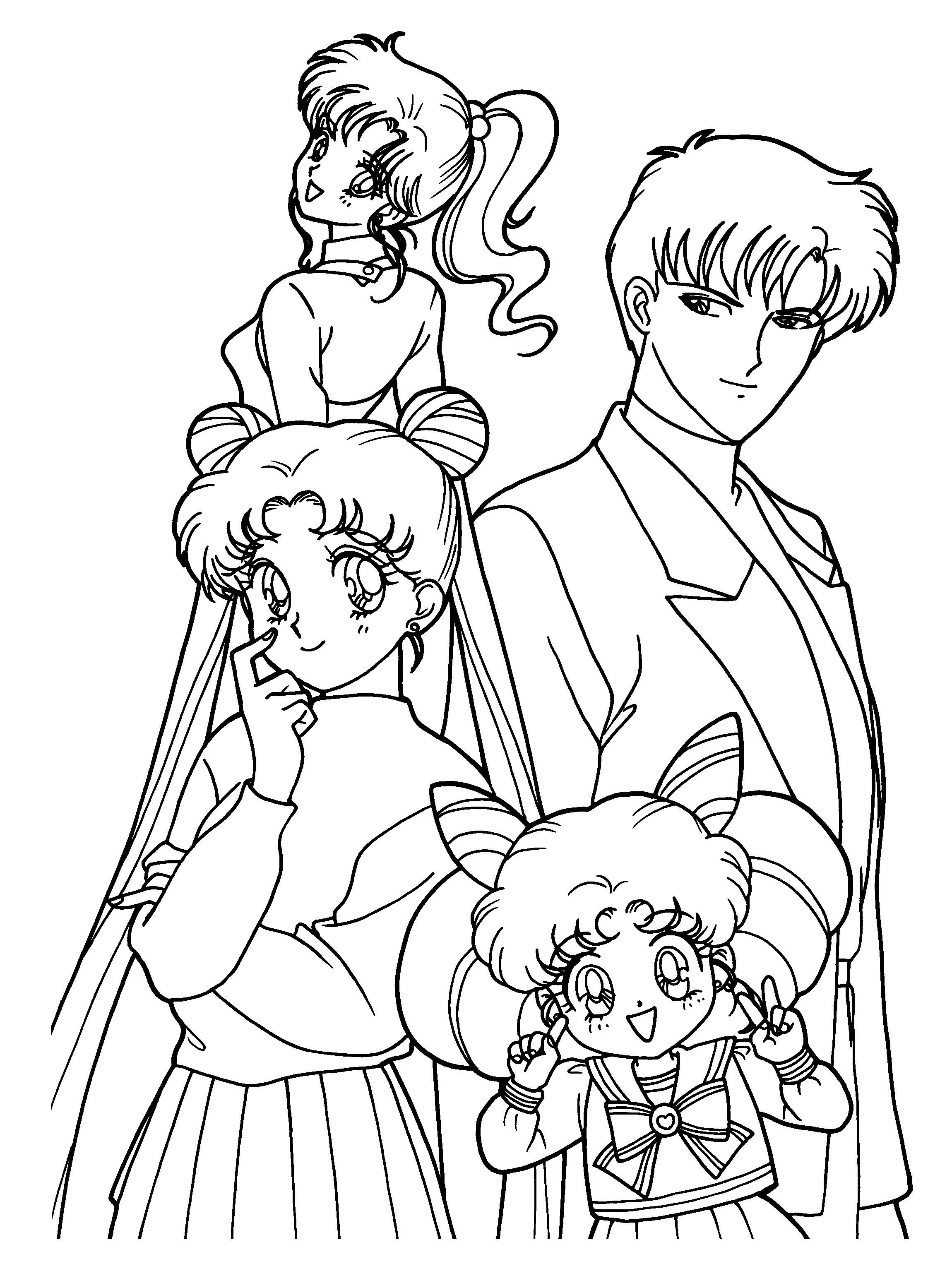 Coloring page: Sailor Moon (Cartoons) #50277 - Free Printable Coloring Pages