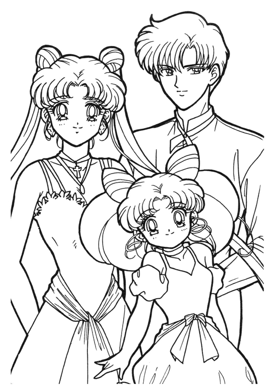 Coloring page: Sailor Moon (Cartoons) #50288 - Free Printable Coloring Pages