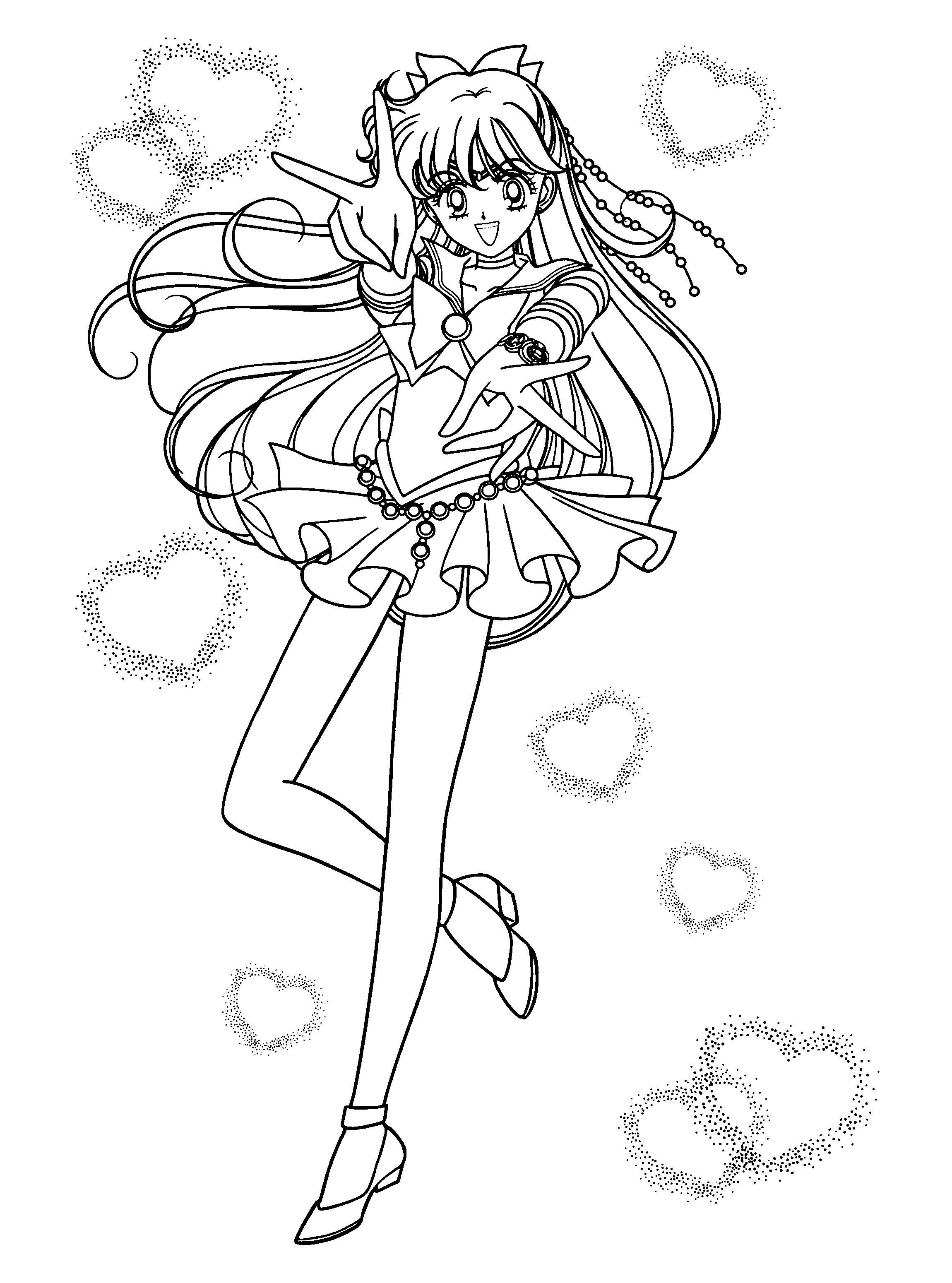 Coloring page: Sailor Moon (Cartoons) #50292 - Free Printable Coloring Pages