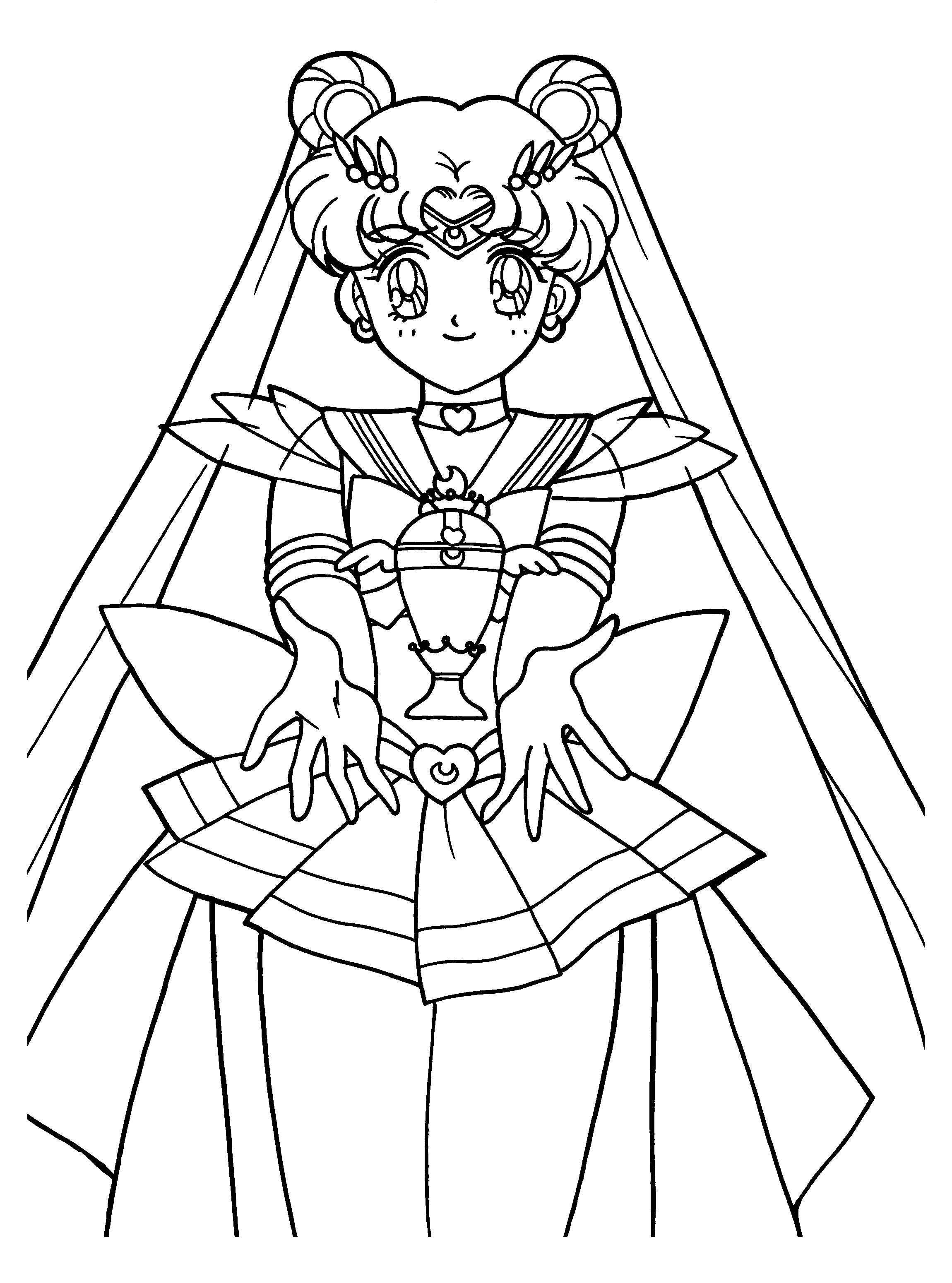 Coloring page: Sailor Moon (Cartoons) #50299 - Free Printable Coloring Pages