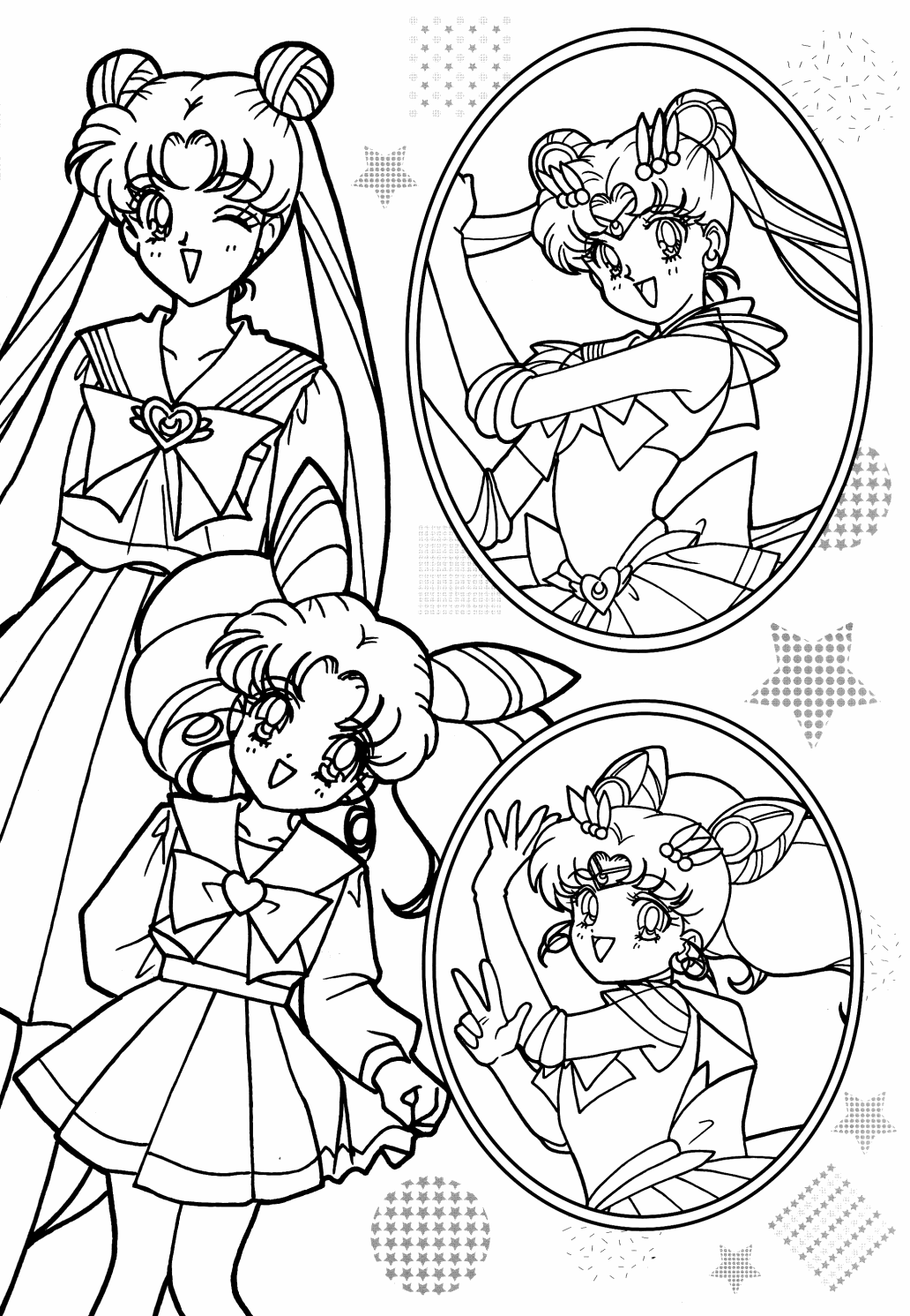 Coloring page: Sailor Moon (Cartoons) #50301 - Free Printable Coloring Pages