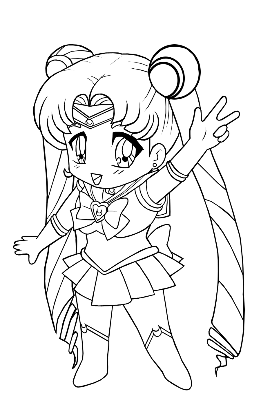 Drawing Sailor Moon 50309 Cartoons Printable Coloring Pages