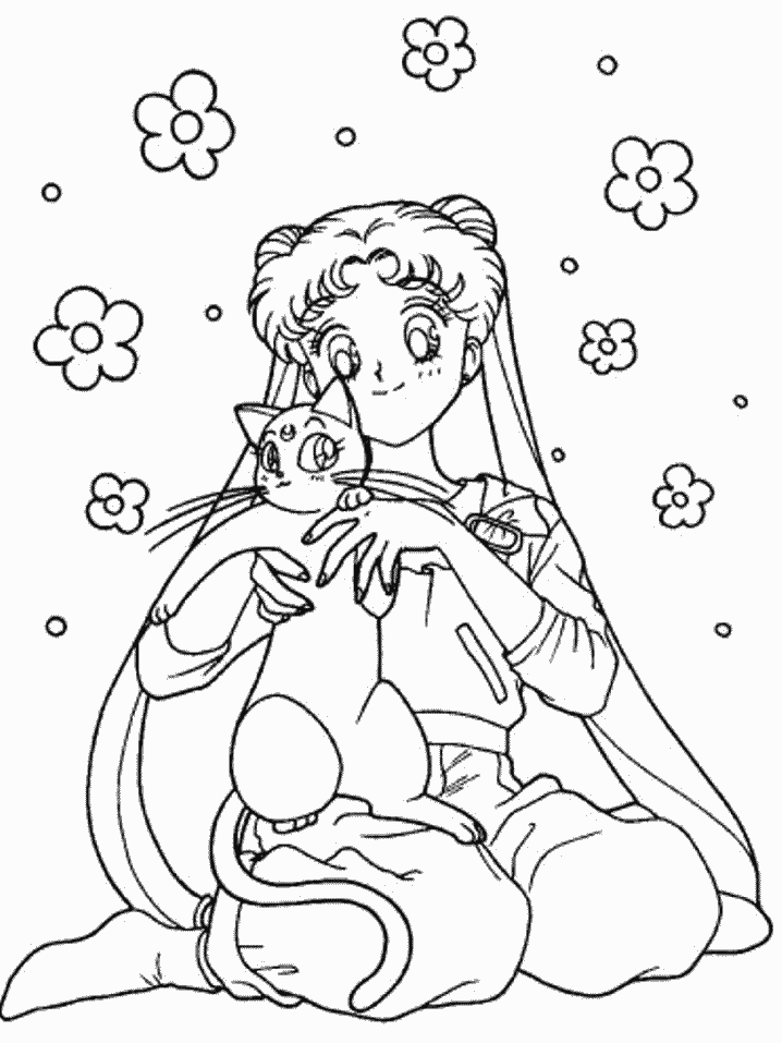 Coloring page: Sailor Moon (Cartoons) #50316 - Free Printable Coloring Pages
