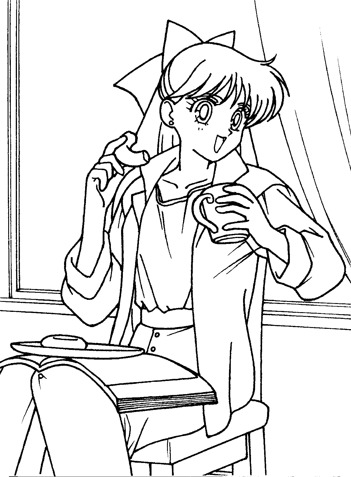 Coloring page: Sailor Moon (Cartoons) #50318 - Free Printable Coloring Pages