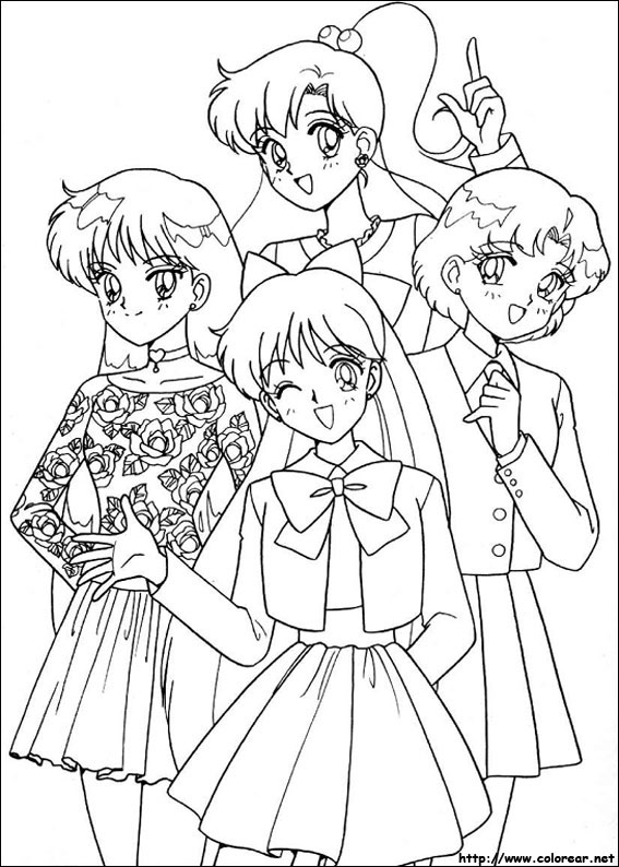 Coloring page: Sailor Moon (Cartoons) #50324 - Free Printable Coloring Pages