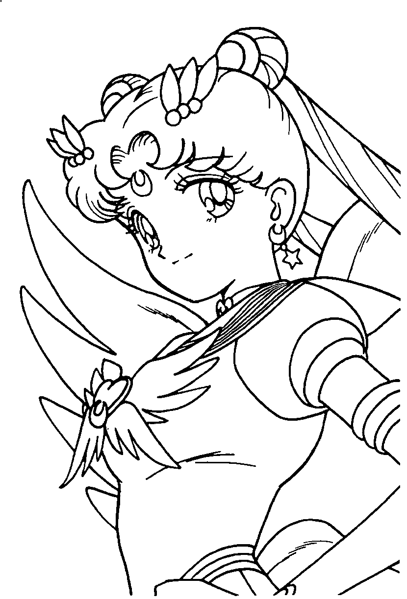 Coloring page: Sailor Moon (Cartoons) #50330 - Free Printable Coloring Pages