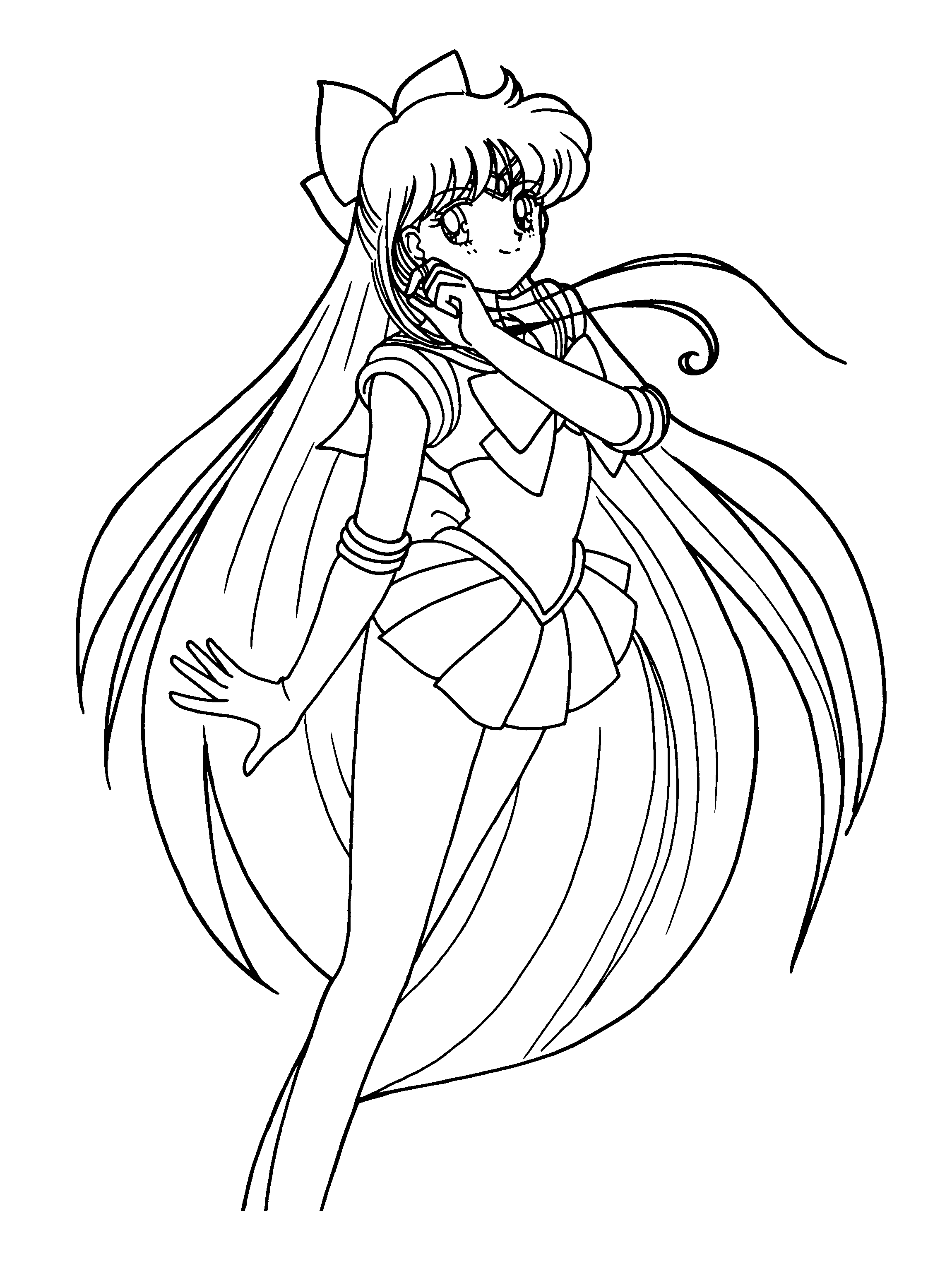 Coloring page: Sailor Moon (Cartoons) #50352 - Free Printable Coloring Pages