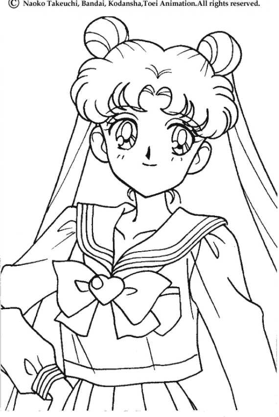 Coloring page: Sailor Moon (Cartoons) #50353 - Free Printable Coloring Pages