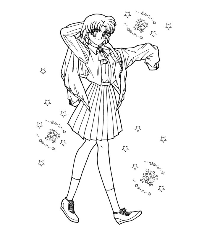 Coloring page: Sailor Moon (Cartoons) #50360 - Free Printable Coloring Pages