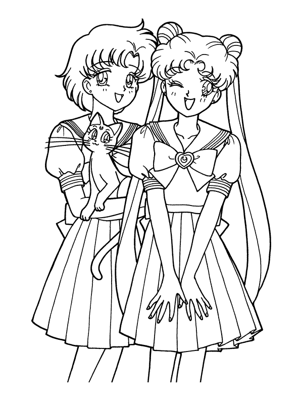 Coloring page: Sailor Moon (Cartoons) #50370 - Free Printable Coloring Pages