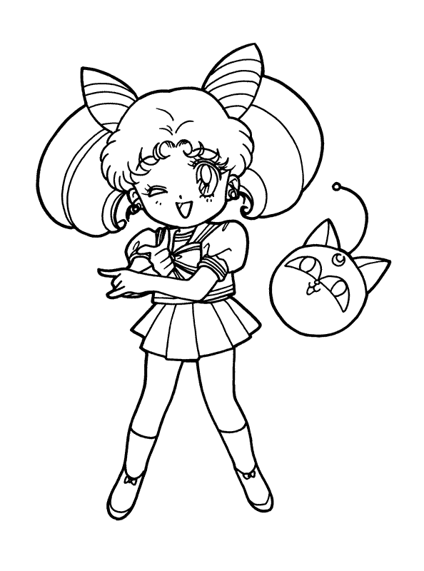 Coloring page: Sailor Moon (Cartoons) #50372 - Free Printable Coloring Pages