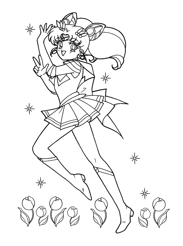 Coloring page: Sailor Moon (Cartoons) #50373 - Free Printable Coloring Pages