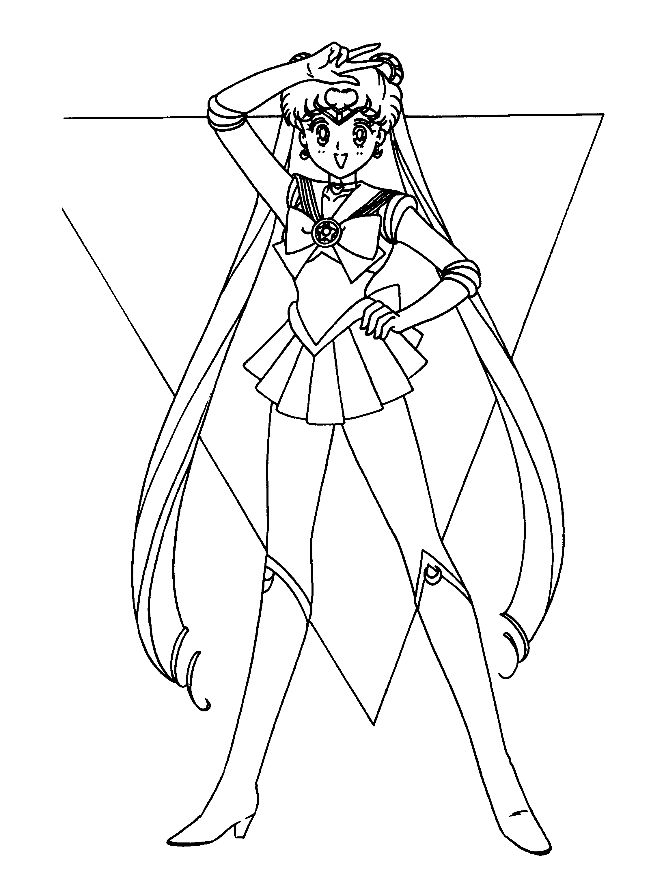 Coloring page: Sailor Moon (Cartoons) #50380 - Free Printable Coloring Pages