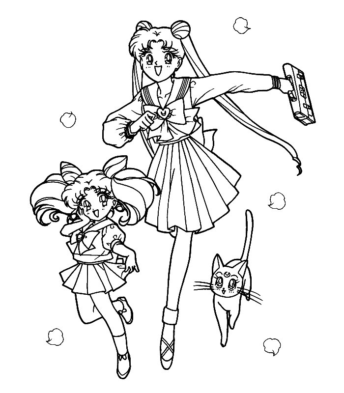 Coloring page: Sailor Moon (Cartoons) #50381 - Free Printable Coloring Pages