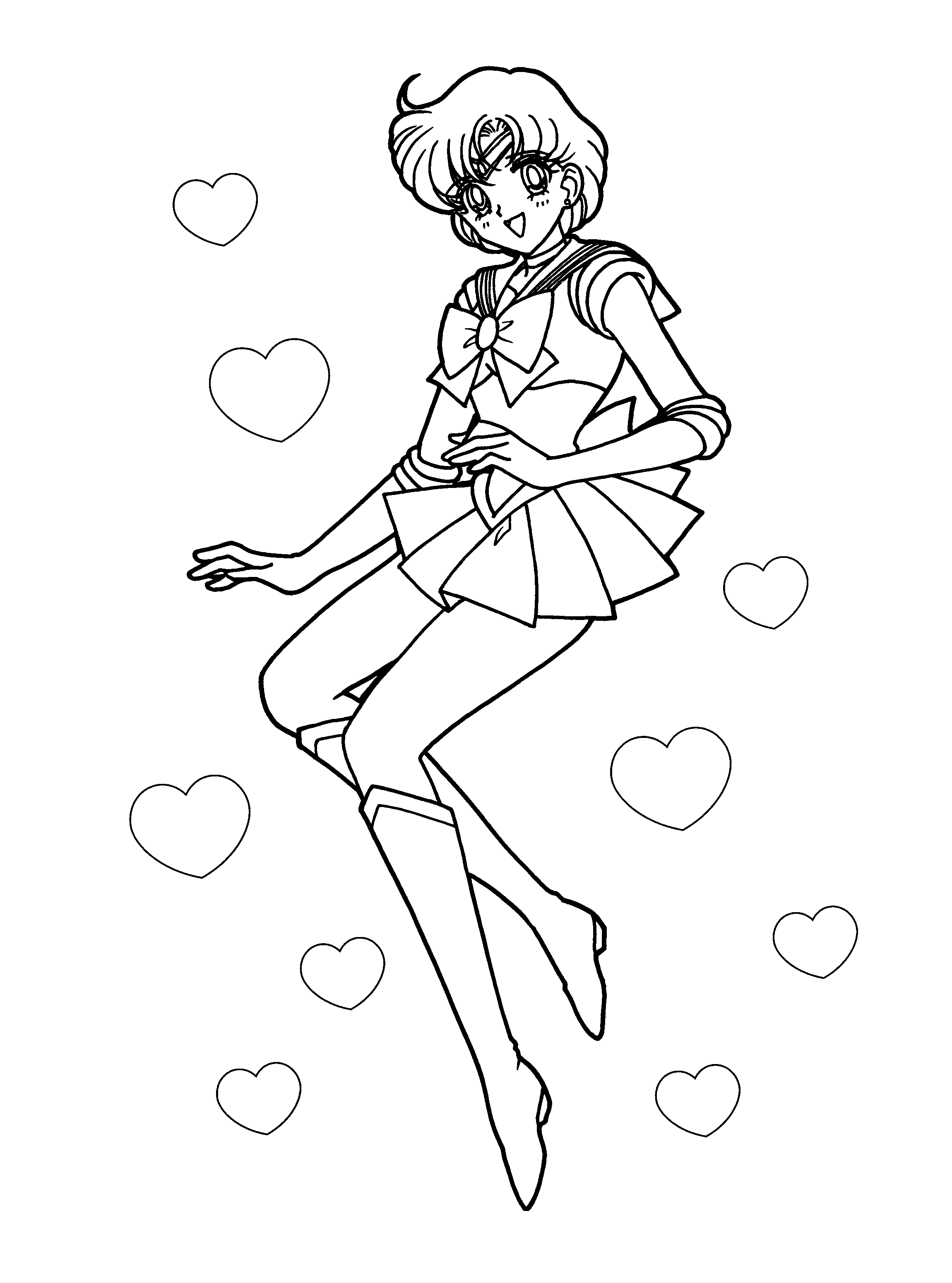 Coloring page: Sailor Moon (Cartoons) #50411 - Free Printable Coloring Pages