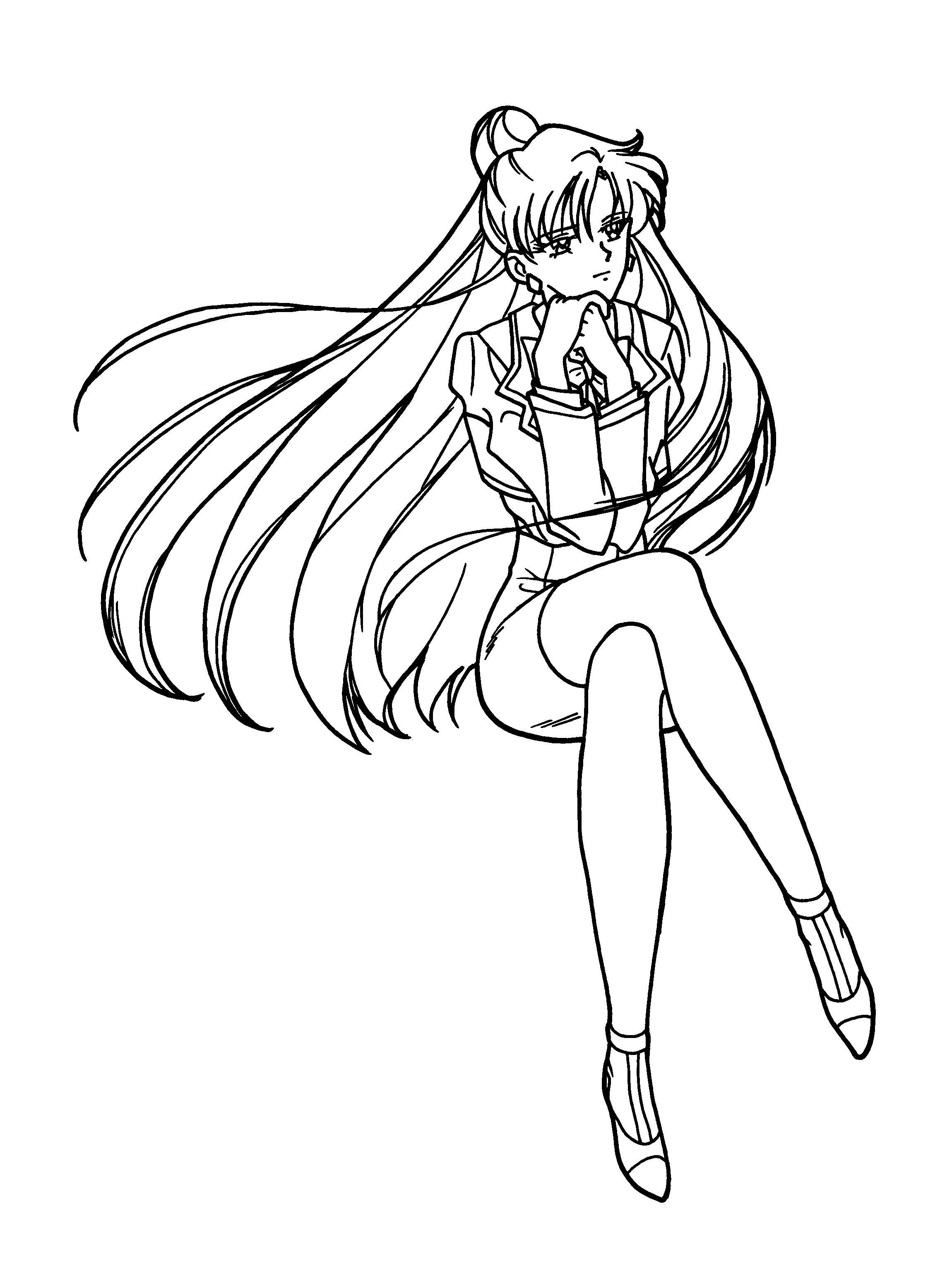 Coloring page: Sailor Moon (Cartoons) #50412 - Free Printable Coloring Pages