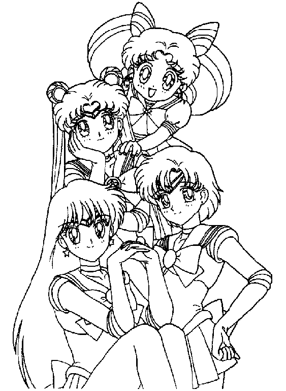 Coloring page: Sailor Moon (Cartoons) #50415 - Free Printable Coloring Pages