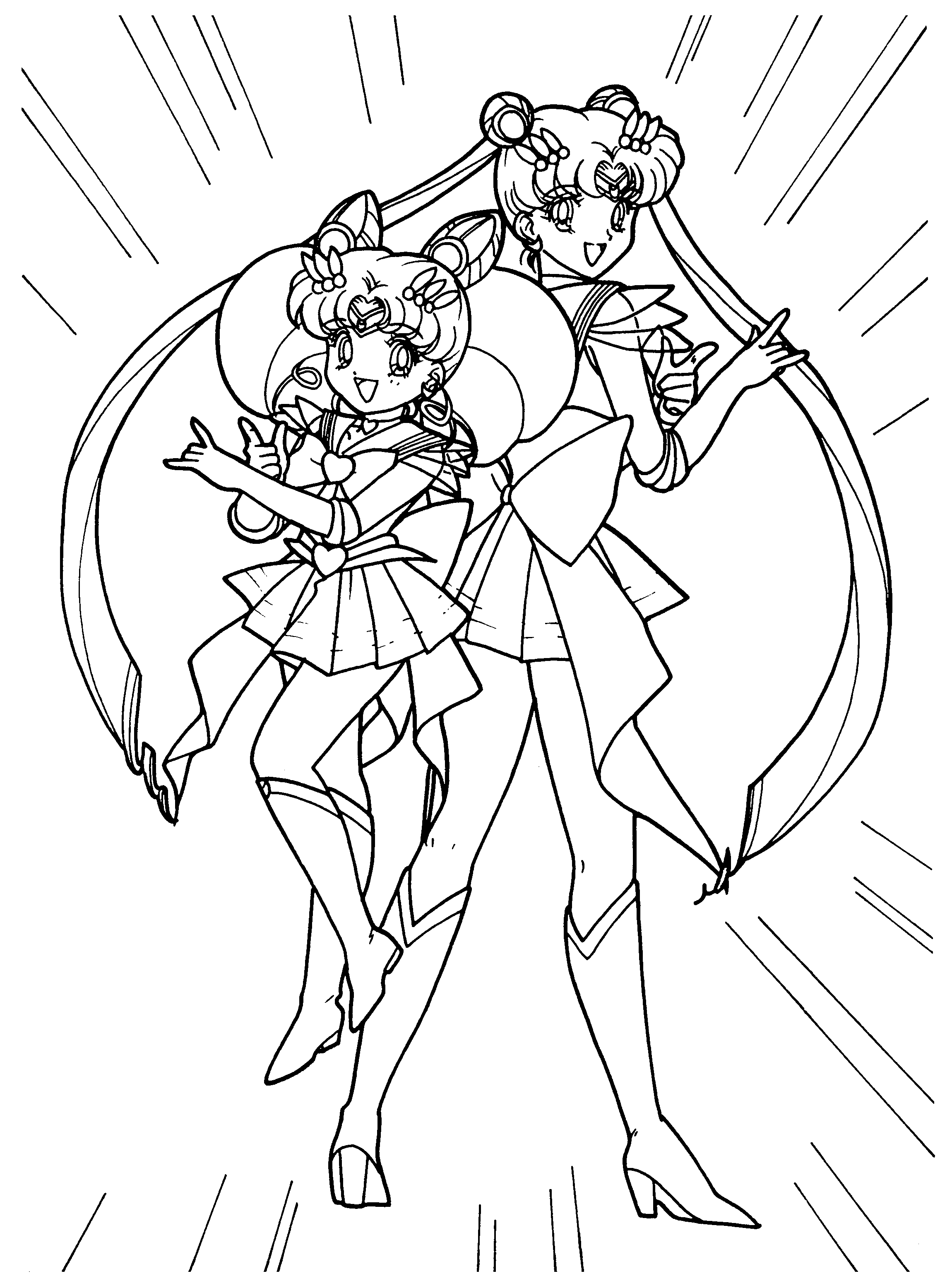 Coloring page: Sailor Moon (Cartoons) #50416 - Free Printable Coloring Pages